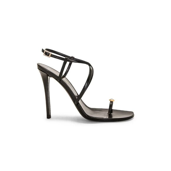 Saint Laurent Date Sandals Heels Nero Black